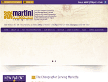 Tablet Screenshot of martinichiropracticcenter.com